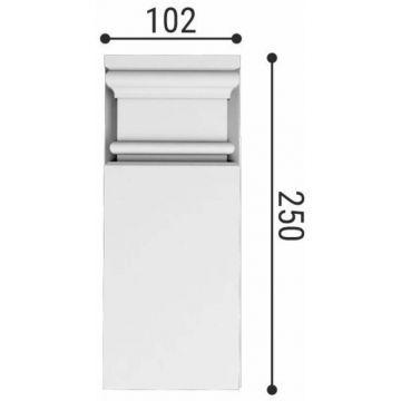 База декоративная Bello Deco (Белло Деко) Б2 250х102х31 мм, КА-00000715