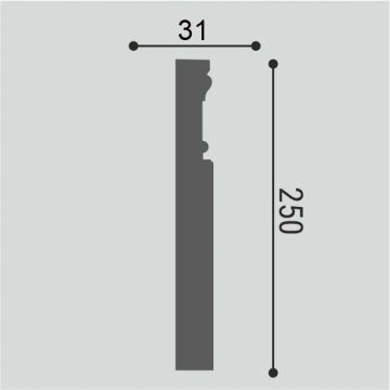 База декоративная Bello Deco (Белло Деко) Б2 250х102х31 мм, КА-00000715