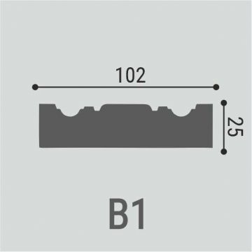 Вставка декоративная Bello Deco (Белло Деко) В1 102х102х25 мм, 00-00106513