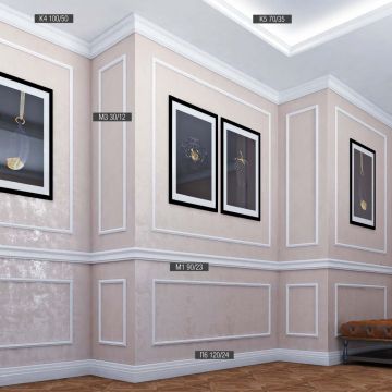 Карниз потолочный Bello Deco (Белло Деко) XPS BD К4 2000х50х100 мм, 00-00004636