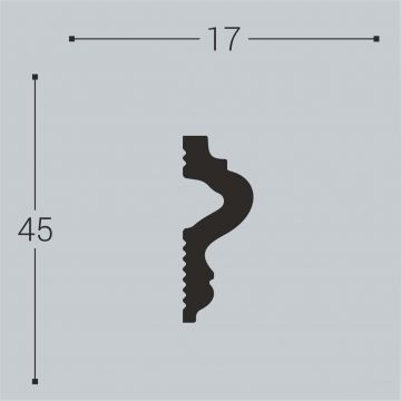 Молдинг Bello Deco (Белло Деко) XPS BD М10 2000х17х45 мм, 00-00106415