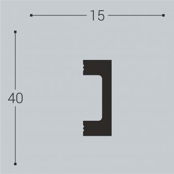 Молдинг Bello Deco (Белло Деко) XPS BD М18 2000х15х40 мм, 00-00106720