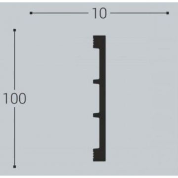 Молдинг Bello Deco (Белло Деко) XPS BD М20 2000х10х100 мм, 00-00104836