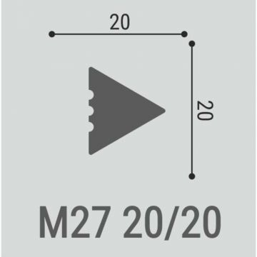 Молдинг Bello Deco (Белло Деко) XPS BD М27 2000х20х20 мм, 00-00106599