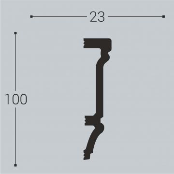 Дверной наличник Bello Deco (Белло Деко) XPS BD Н13 2200х23х100 мм, 00-00105557