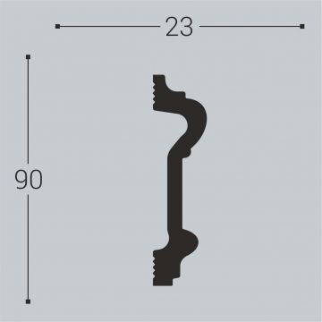 Дверной наличник Bello Deco (Белло Деко) XPS BD Н1 2200х23х90 мм, 00-00105413