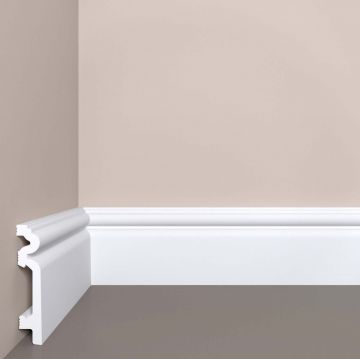 Плинтус напольный Bello Deco (Белло Деко) XPS BD П14 2000х19х90 мм, Белый 00-00106506