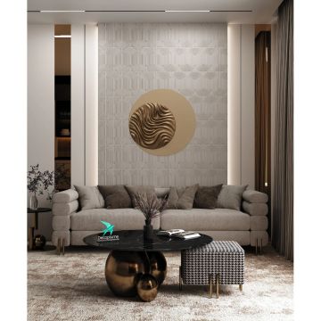 Композитная декоративная панель Decoplume (Декоплюме) Kabanchiki Slim Wave 4 297х99х5 мм, DP119 SLIM