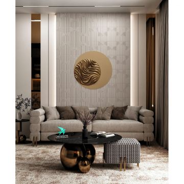 Композитная декоративная панель Decoplume (Декоплюме) Kabanchiki Slim Wave 1 297х99х5 мм, DP116 SLIM