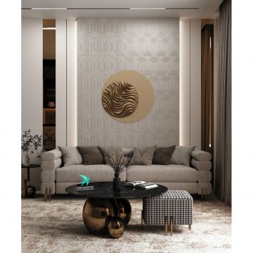 Композитная декоративная панель Decoplume (Декоплюме) Kabanchiki Slim Wave 7 297х99х5 мм, DP122 SLIM