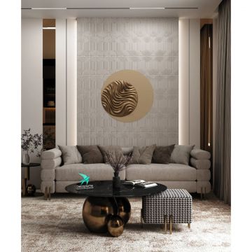 Композитная декоративная панель Decoplume (Декоплюме) Kabanchiki Slim Wave 3 297х99х5 мм, DP118 SLIM