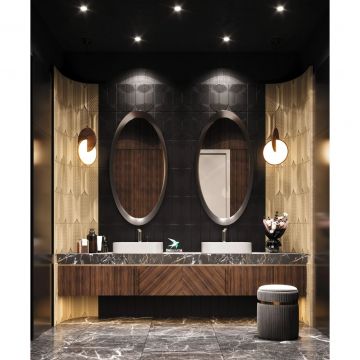 Композитная декоративная панель Decoplume (Декоплюме) Kabanchiki Slim Wave 3 297х99х5 мм, DP118 SLIM