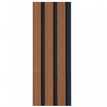 Декоративная панель My step (Май Стэп) Wall panels Коричневый с черными вставками 2900х121,5х12,5 мм, MSP101