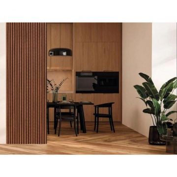 Декоративная панель My step (Май Стэп) Wall panels Коричневый с черными вставками 2900х121,5х12,5 мм, MSP101