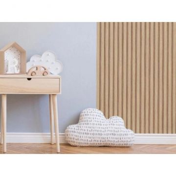 Декоративная панель My step (Май Стэп) Wall panels Бежевый с светло-коричневыми вставками 2900х121,5х12,5 мм, MSP102