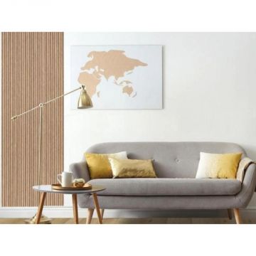 Декоративная панель My step (Май Стэп) Wall panels Бежевый с светло-коричневыми вставками 2900х122х12 мм, MSP104