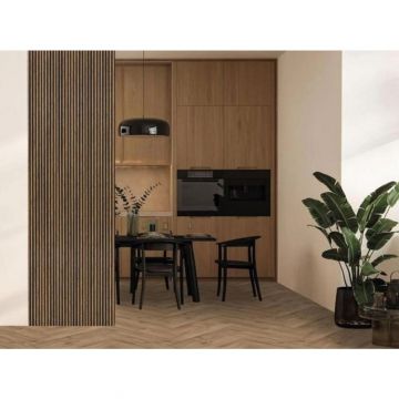 Декоративная панель My step (Май Стэп) Wall panels Светло-коричневый с темно-коричневыми вставками 2900х122х12 мм, MSP106