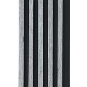 Декоративная панель My step (Май Стэп) Wall panels Светло-серый,Черный 2900х122х12 мм, MSP107