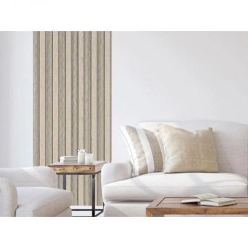 Декоративная панель My step (Май Стэп) Wall panels Серо-бежевый с серыми вставками 2900х120х12 мм, MSP108