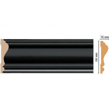 Молдинг Decomaster (Декомастер) 66х16х2400 мм D022-195