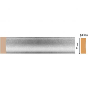 Молдинг Decomaster (Декомастер) 25х8х2400 мм D046-375