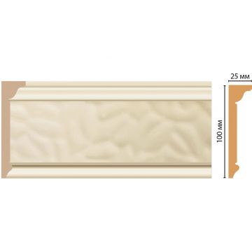 Плинтус потолочный Decomaster (Декомастер) 100х25х2400 мм D215-61