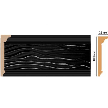Плинтус потолочный Decomaster (Декомастер) 100х25х2400 мм D218-195
