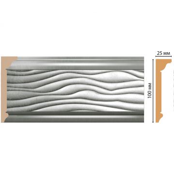 Плинтус потолочный Decomaster (Декомастер) 100х25х2400 мм D218-375