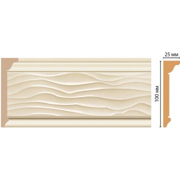 Плинтус потолочный Decomaster (Декомастер) 100х25х2400 мм D218-61
