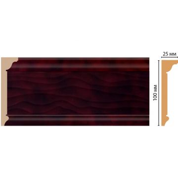 Плинтус потолочный Decomaster (Декомастер) 100х25х2400 мм D218-62