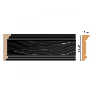 Плинтус потолочный Decomaster (Декомастер) 60х17х2400 мм D219-195