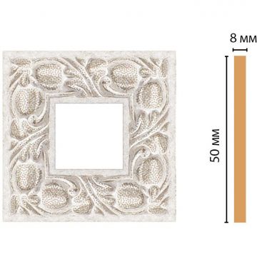 Вставка цветная Decomaster (Декомастер) 50х50х8 мм 130C-2-19D