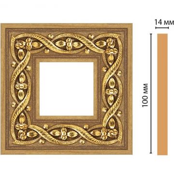 Вставка цветная Decomaster (Декомастер) 100х100х14 мм 157-2-4