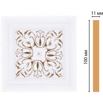 Вставка цветная Decomaster (Декомастер) 100х100х11 мм 164-2-118