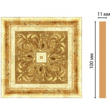 Вставка цветная Decomaster (Декомастер) 100х100х11 мм 164-2-126