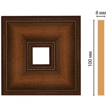 Вставка цветная Decomaster (Декомастер) 100х100х8 мм 187-2-51