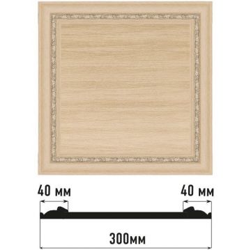 Декоративное панно Decomaster (Декомастер) 300х300х18 мм D30-11
