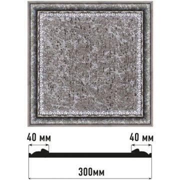 Декоративное панно Decomaster (Декомастер) 300х300х18 мм D30-44