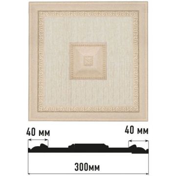 Декоративное панно Decomaster (Декомастер) 300х300х32 мм D31-18D