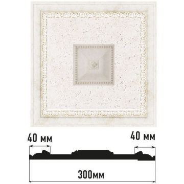 Декоративное панно Decomaster (Декомастер) 300х300х32 мм D31-40