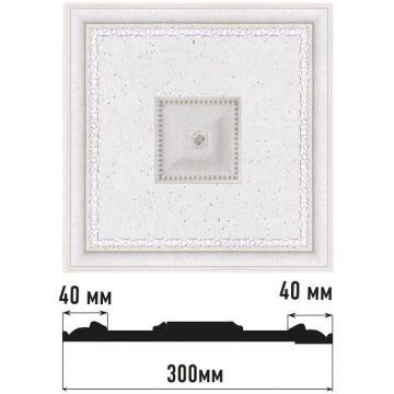 Декоративное панно Decomaster (Декомастер) 300х300х32 мм D31-42