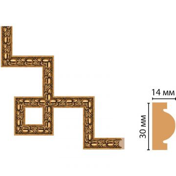Декоративный угловой элемент Decomaster (Декомастер) 300х300 мм 157-3-58