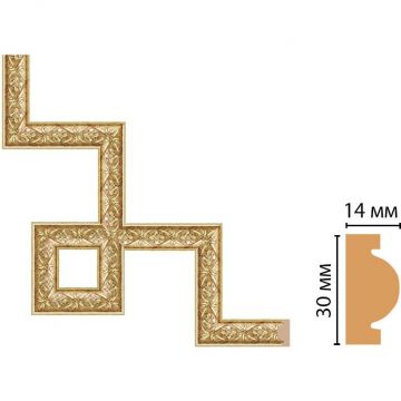 Декоративный угловой элемент Decomaster (Декомастер) 300х300 мм 157-3-933