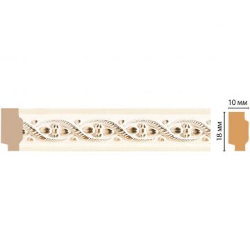 Молдинг Decomaster (Декомастер) 18х10х2400 мм 158-6 ДМ