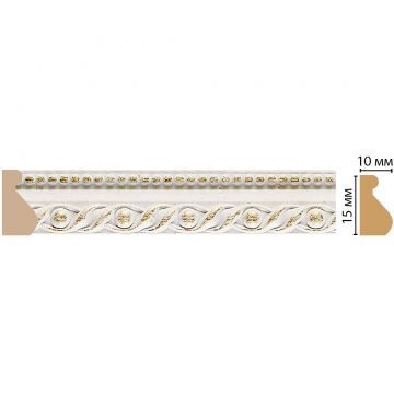 Молдинг Decomaster (Декомастер) 15х10х2400 мм 120-40 ДМ