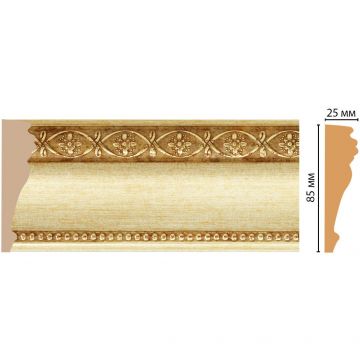 Молдинг Decomaster (Декомастер) 85х25х2400 мм 152-933 ДМ