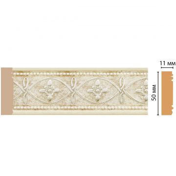 Молдинг Decomaster (Декомастер) 51х11х2400 мм 156-937 ДМ