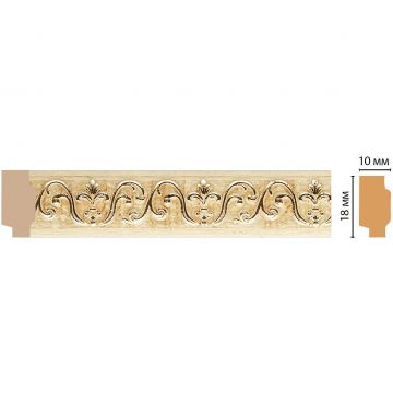 Молдинг Decomaster (Декомастер) 18х10х2400 мм 158-1028 ДМ