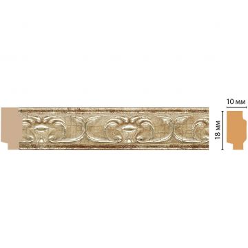Молдинг Decomaster (Декомастер) 18х10х2400 мм 158-127 ДМ
