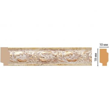 Молдинг Decomaster (Декомастер) 18х10х2400 мм 158-553 ДМ